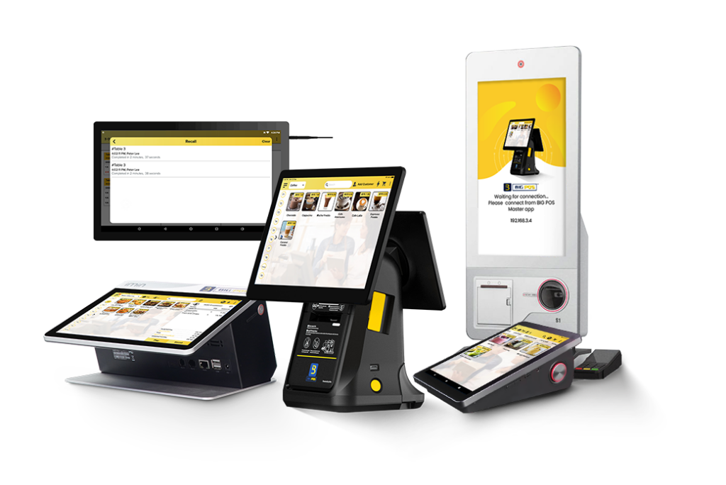 application and devices used for POS system